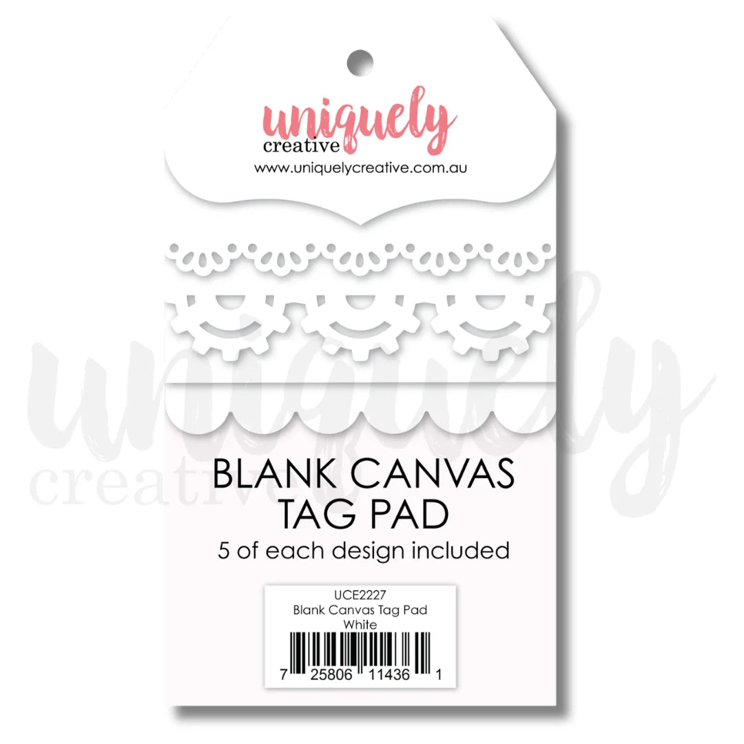 Blank Canvas Tag Pad - White