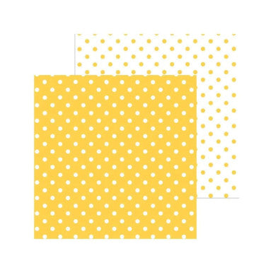 Doodlebug Design - Monochromatic Collection - swiss dot - 12 x 12 - Bumblebee
