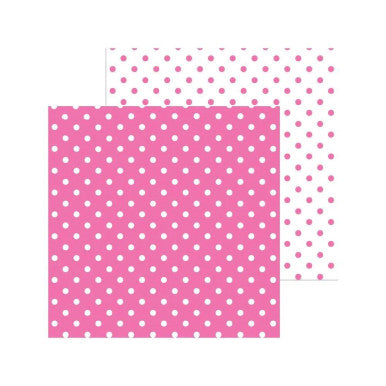 Doodlebug Design - Monochromatic Collection - swiss dot - 12 x 12 - Cupcake