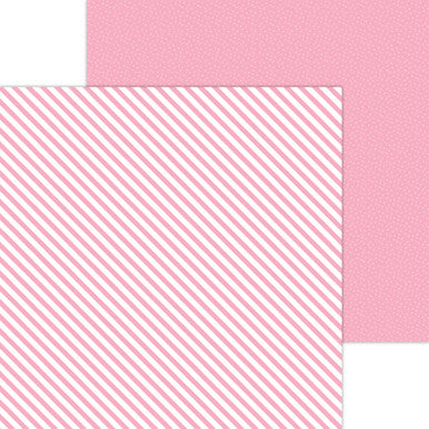 Doodlebug Design - Monochromatic Collection - Candy Stripe / Sprinkles - 12 x 12 - Cupcake