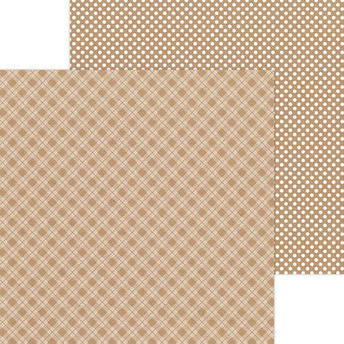 Doodlebug Design - Monochromatic Collection - Candy Stripe / Sprinkles - 12 x 12 - Kraft