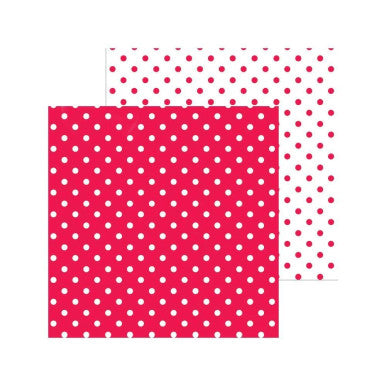 Doodlebug Design - Monochromatic Collection - swiss dot - 12 x 12 - Ladybug