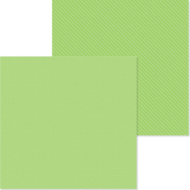 Doodlebug Design - Monochromatic Collection - dot/stripe - 12 x 12 - Limeade
