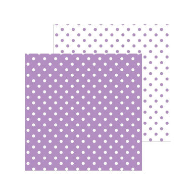 Doodlebug Design - Monochromatic Collection - swiss dot - 12 x 12 - Orchid
