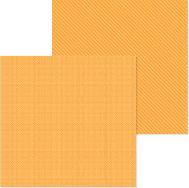 Doodlebug Design - Monochromatic Collection - dot/stripe - 12 x 12 - Tangerine