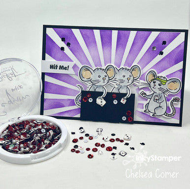 poker night using Ralph Solo stamp set by InkyStamper