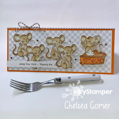 Keep your fork card using Ralph Solo stamp set by InkyStamper