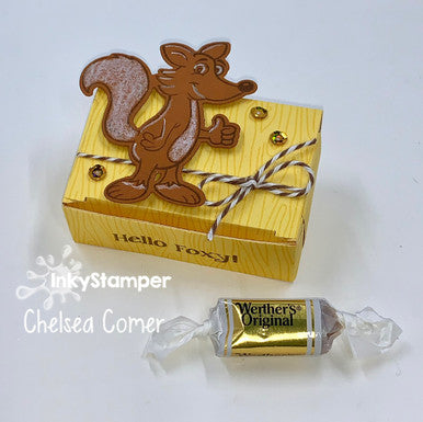 fox box using Paper Clip Box die by InkyStamper