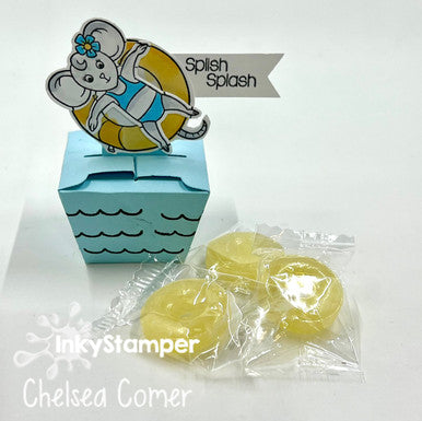 tabbed box treat using Splash stamp set by InkyStamper