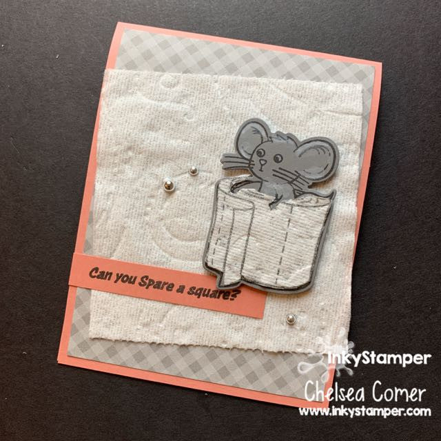 fun card using TP stamp set by InkyStamper