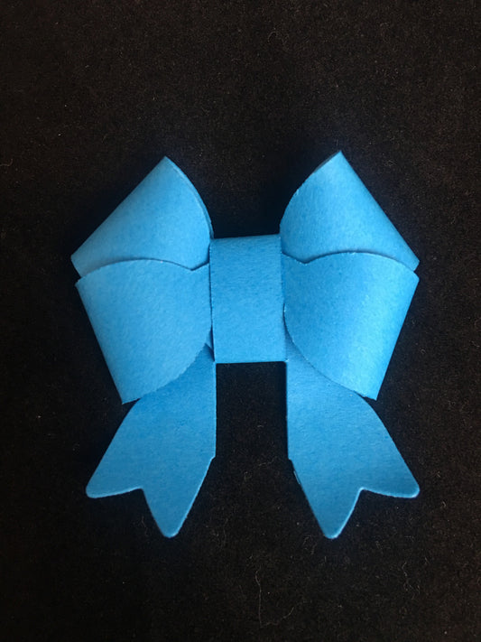 The Mini Double Bow die makes a beautiful 3D bow.