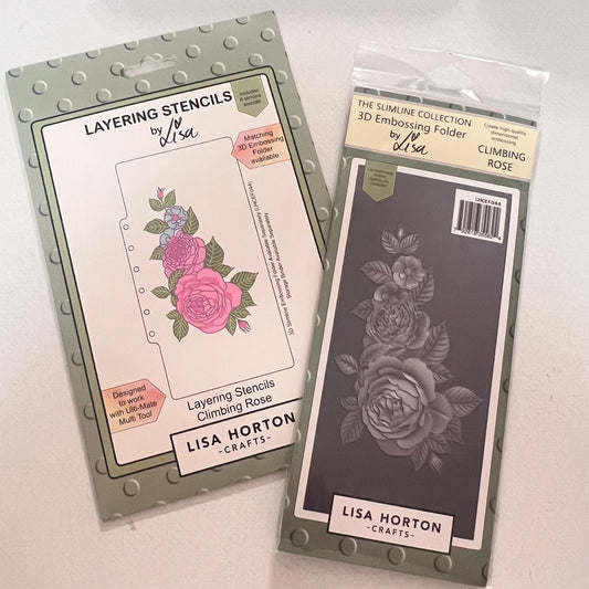 Climbing Rose Flourish- 3D Embossing Folder / Die / Stencil