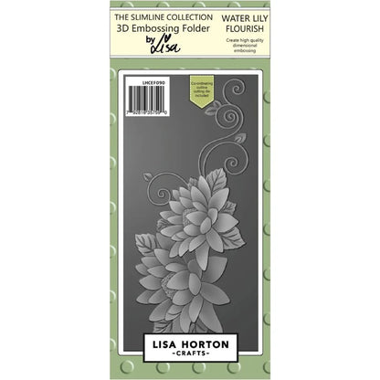 Water Lily Flourish- 3D Embossing Folder / Die / Stencil