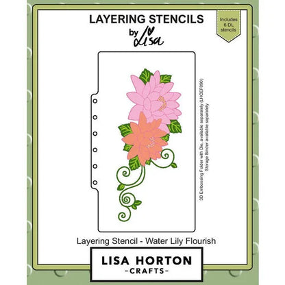 Water Lily Flourish- 3D Embossing Folder / Die / Stencil