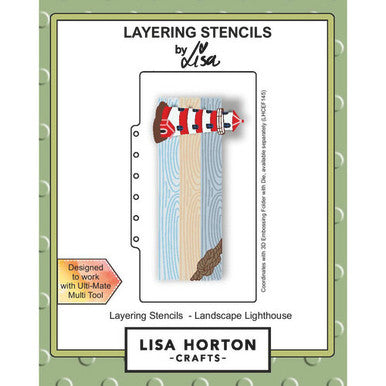Landscaping Lighthouse Stencil by Lisa Horton