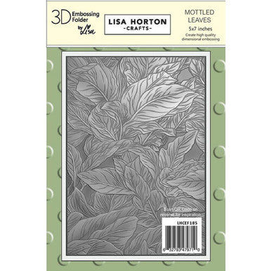 Mottled Leaves 3D Embossing Folder by Lisa Horton