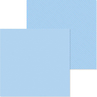Doodlebug Design - Monochromatic Collection -  dot/stripe - 12 x 12 - Bubble Blue