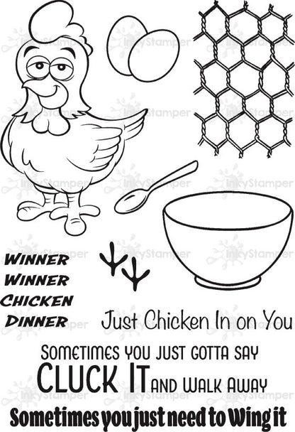 Chicken stamps by InkyStamper