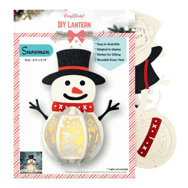 Snowman Lantern by CrafTreat