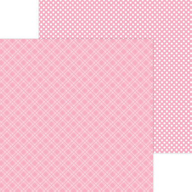 Doodlebug Design - Monochromatic Collection -  Candy Stripe / Sprinkles - 12 x 12 - Cupcake