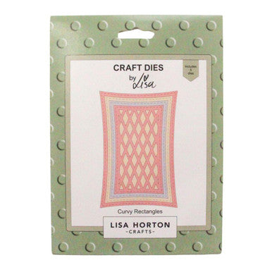 Curvy Stitched Rectangles by Lisa Horton