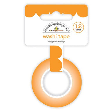 Tangerine Scallop Washi by Doodlebug